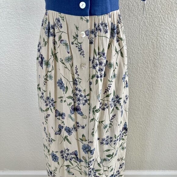 WHIRLAWAY FROCKS Sz 14 Maxi Dress Floral Vintage Prairie Modest Cottagecore USA - Picture 3 of 16